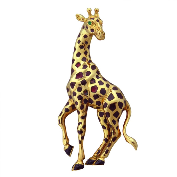 Брошка в виде жирафа - Cartier