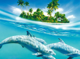 Украшения в виде дельфинов