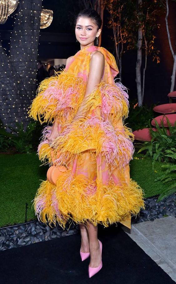 Zendaya (Зендая) в платье с бахромой от Marc Jacobs