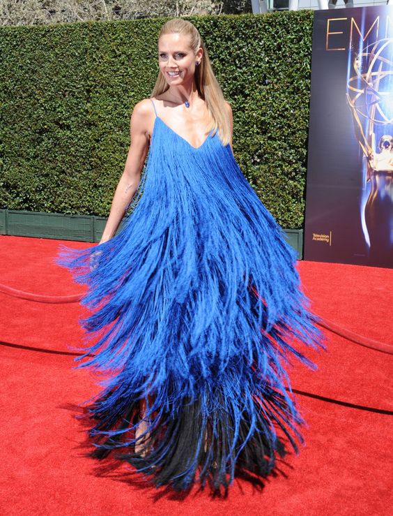 Хайди Клум (Heidi Klum) в платье с бахромой